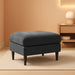 Storage Ottoman with Tray, Living Room Furniture, Max Collection, Iron Gray Chenille Fabric