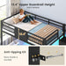 Metal Twin Sturdy Bunk Bed With IntegratedStorageDrawers