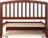 , Richmond Full Platform Bed with Footboard & Full Trundle, Walnut