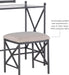 - 57752MTL-01-KD-U Mission Hills Vanity Set, 31" X 32" X 18", Metal