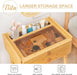 Vanity Desk, Makeup Vanity Table with Mirror, Dressing Table with 2 Drawers,Modern Wood Bedroom Vanity Vintage Dressing Table for Women Girls