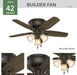42 Inch Bronze Ceiling Fan With LEDs