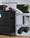 Dresser for Bedroom with Outlets & LED Lights, 8 Fabric Drawers