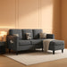 Sectional Sofa with Movable Storage Ottoman, L Shaped Couch with Side Pockets/Modern Sofas/Easy Assembly/Free Combination - Dark Grey