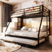 Twin Over Full Bunk Bedframe With DetachableTrundle