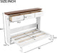 Horizontal Murphy Bed With Drawers White WalnutTop