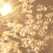 19.9" Gold Modern Crystal Chandeliers Firework, Bubble Chandelier Lighting for Bathroom Dining Room Bedroom Kitchen Island Living Room Light Fixture, 9-Light Gold Hanging round Chandalier