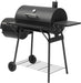 BBQ Charcoal Grill and Offset Smoker with Wheels & Side Front Table,Outdoor BBQ Grill with 557 Sq. In.,Patio Barbecue Cooker,Grilling Space for Outdoor Backyard,Balcony,Patio and Parties
