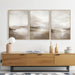 Neutral Abstract Landscape Canvas Art 24x36 Inches