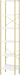 Bookshelf, Book Shelf, Industrial Bookcase with 2 Hooks, Coner Shelf Storage Organizer for Home Office, Living Room, Bedroom, Kitchen, 6-Tier White-Gold BC10713G