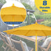 9FT Outdoor Patio Umbrella, Market Table Umbrella with 8 Sturdy Ribs and Crank System, Fade-Resistant & Waterproof for Garden Backyard Poolside Deck