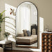 -30X71 Inch Wall Mount Arched Full Length Mirror-Aluminum Alloy Frame High Definition-Full Body Mirror for Bedroom or Living Room,Black