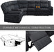 Manual Reclining Sectional Sofa with Storage & Cup Holders