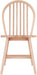 Windsor 2-Piece Chair Set, Solid Wood, Natural Finish