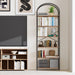 Six Tier Rustic Brown Bookshelf With IndustrialGradeFrame