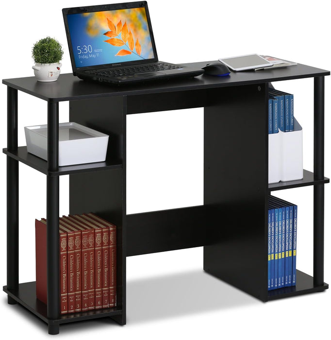 JAYA Computer Study Desk,Open Storage, Espresso