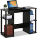 JAYA Computer Study Desk,Open Storage, Espresso