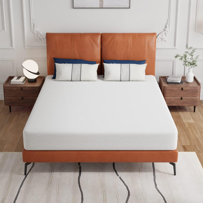 | 8 Inch Queen Mattress | White | Green Tea Gel Memory Foam