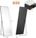Full Length Mirror 64"X21" Full Body Floor Mirror for Bedroom or Cloakroom, Can Stand Alone, Hang or Lean against Wall, Tall Wall Mirror with Stand, Black