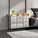 Nine Drawer Dresser With Charging Station Lighting