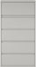 Hirsh 36 in W 5 Drawer Lateral File Cabinet, Light Gray, A4/Legal/Letter 17640-1 Each