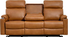 Power Reclining Sofa, Electric 3-Seat Dual Recliner Sofa with USB Ports, Cup Holders, Wall Hugger Sofa & Couch for Living Room Home Theater Apartment RV (Brown)