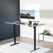 Electric 71 X 30 in Standing Desk, Memory Height Adjustment, 1B Series, Dark Gray Top Black Frame, DESK - KIT - 1B7G - ShipItFurniture