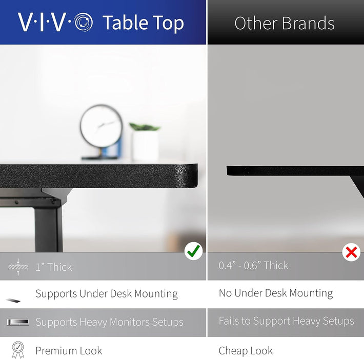 Electric 71 X 30 in Standing Desk, Memory Height Adjustment, 1B Series, Dark Gray Top Black Frame, DESK - KIT - 1B7G - ShipItFurniture