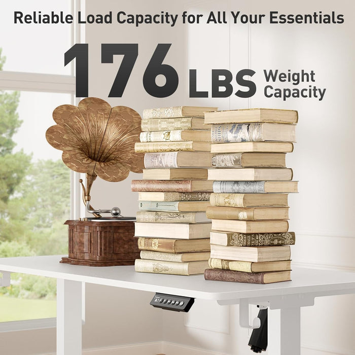 Electric Adjustable Height Standing Desk with Rolling Wheels - ShipItFurniture