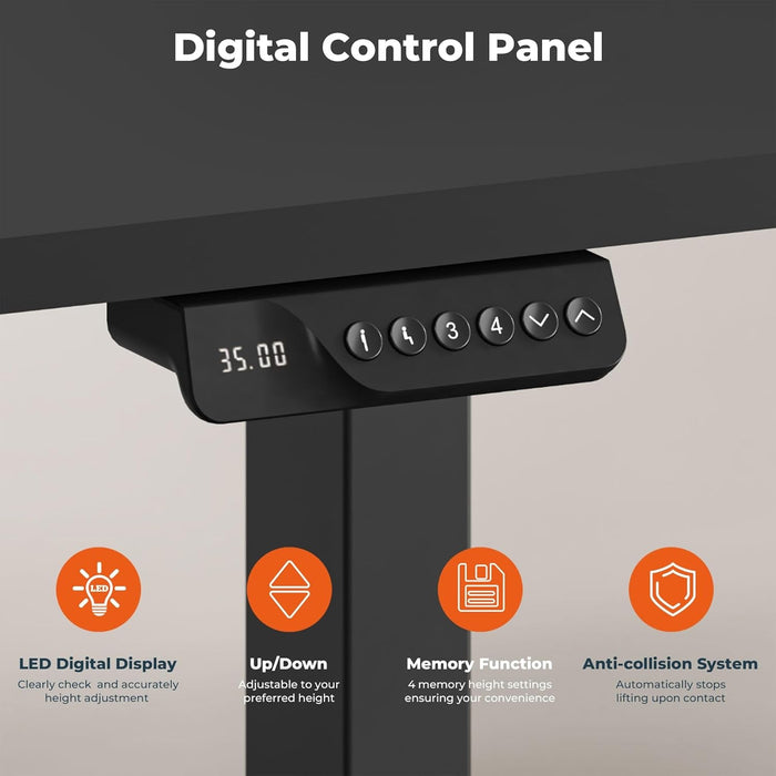 Electric Dual Motor Standing Desk with Adjustable Height - ShipItFurniture