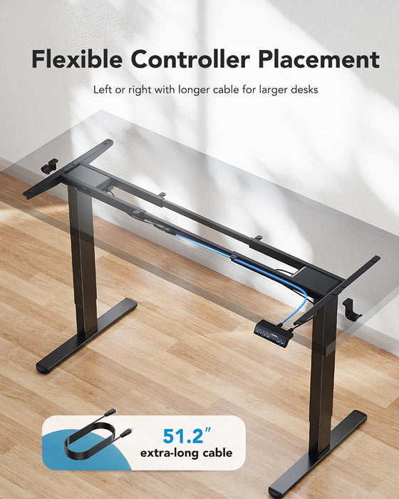 Electric Height Adjustable Desk Frame with Dual Motors - ShipItFurniture