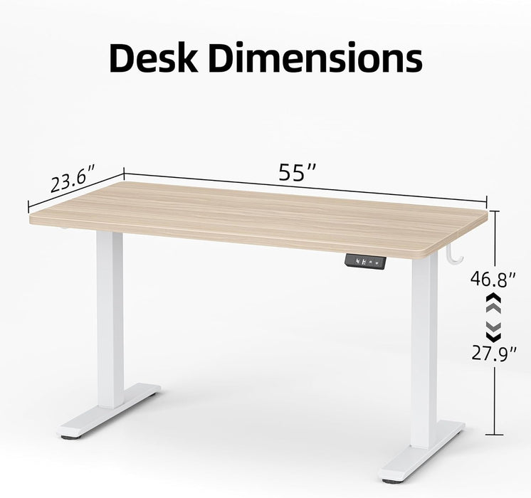 Electric Height Adjustable Standing Desk for Home Office - ShipItFurniture