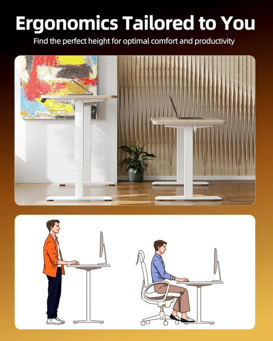 Electric Height Adjustable Standing Desk for Home Office - ShipItFurniture