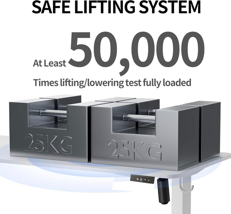 Electric Height Adjustable Standing Desk with Casters - ShipItFurniture