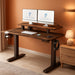 Electric Height Adjustable Standing Desk with Monitor Riser - ShipItFurniture