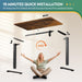 Electric Height Adjustable Standing Desk with Phone Holder - ShipItFurniture