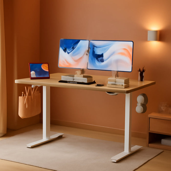 Electric Height Adjustable Standing Desk with Phone Holder - ShipItFurniture