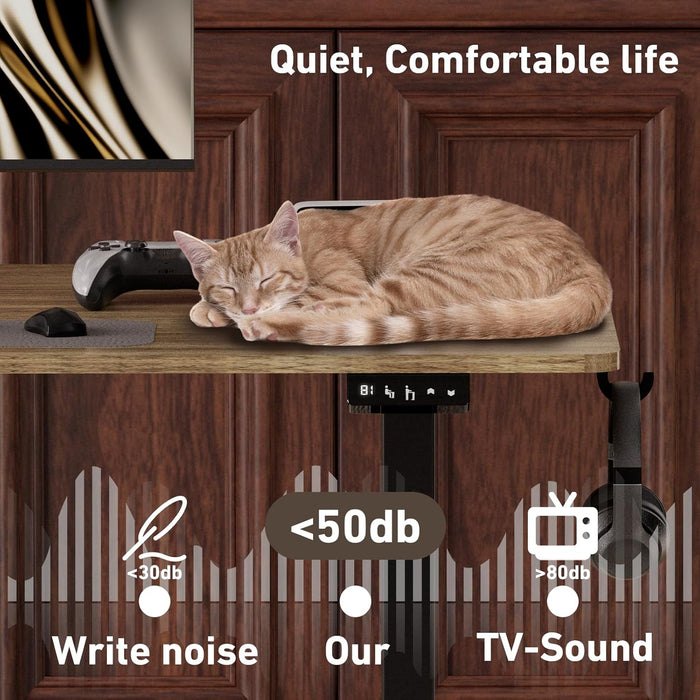 Electric Height Adjustable Standing Desk with Wheels - ShipItFurniture