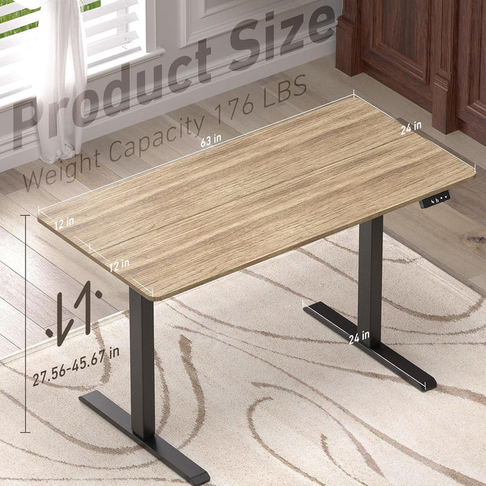 Electric Height Adjustable Standing Desk with Wheels - ShipItFurniture