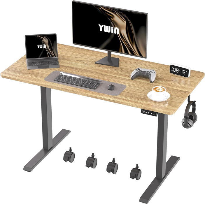 Electric Height Adjustable Standing Desk with Wheels - ShipItFurniture