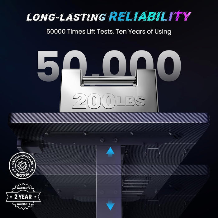 Electric Standing Desk Adjustable - 48 X 24 Inch Sit Stand up Desk with Cable Management - 3 Memory Preset Adjustable Height Table - ShipItFurniture