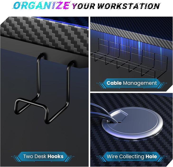 Electric Standing Desk Adjustable - 48 X 24 Inch Sit Stand up Desk with Cable Management - 3 Memory Preset Adjustable Height Table - ShipItFurniture