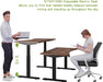 Electric Standing Desk Dual Motors Height Adjustable Curved Design - ShipItFurniture