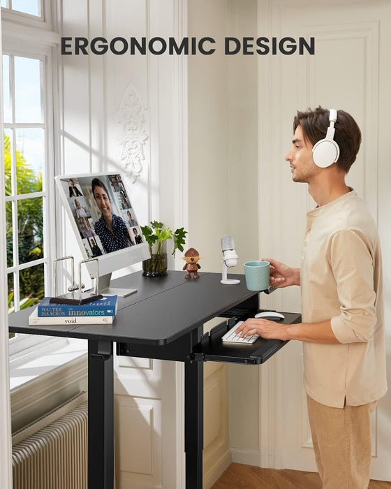 Electric Standing Desk with Adjustable Height and Tray - ShipItFurniture
