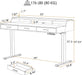 Electric Standing Desk With Drawers Adjustable Height Feature - ShipItFurniture