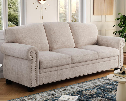 Elegant 90 Inch Nailhead Trim Sofa for Living Room - ShipItFurniture