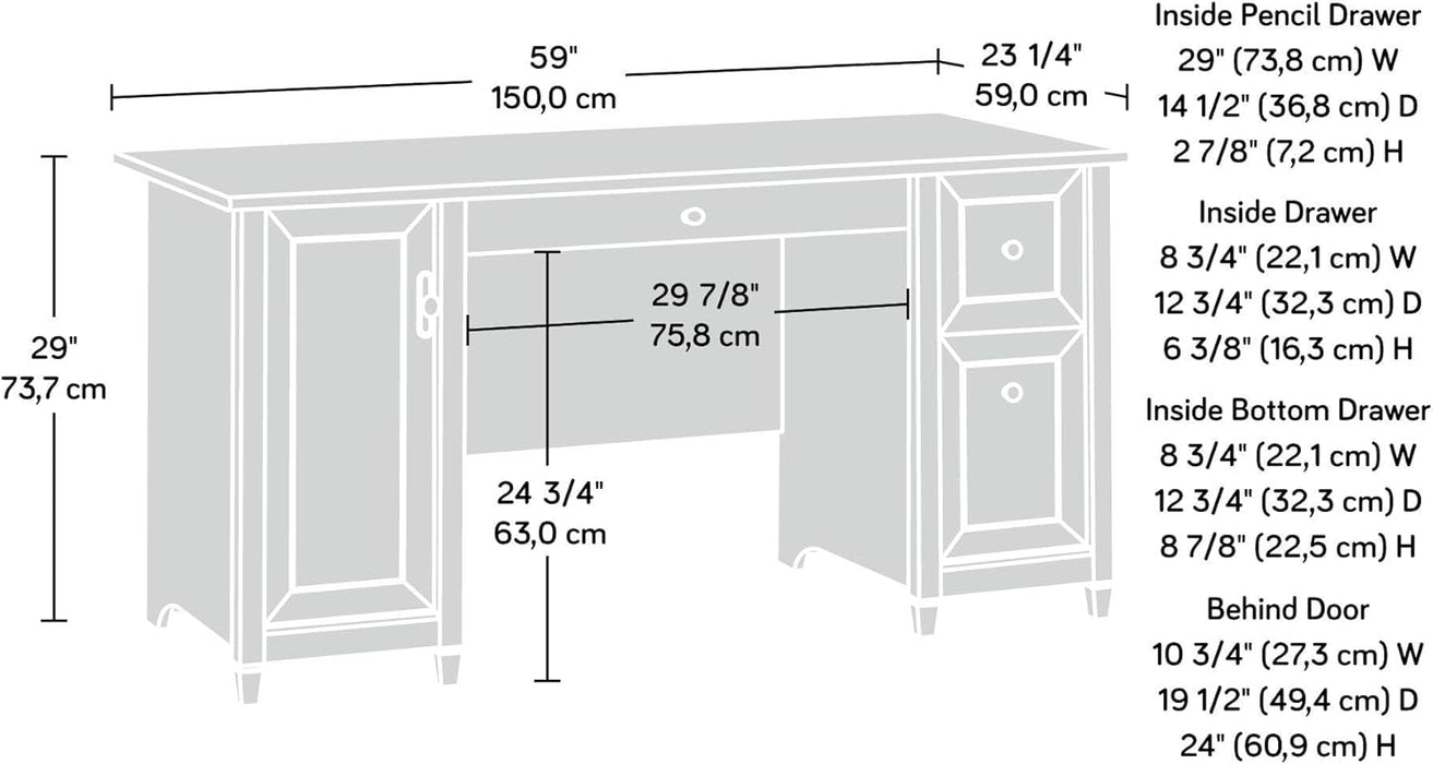 Elegant Home Office Computer Desk with Storage Drawers - ShipItFurniture