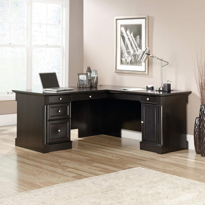 Elegant L - Shaped Desk with Spacious Surface in Wind Oak - ShipItFurniture