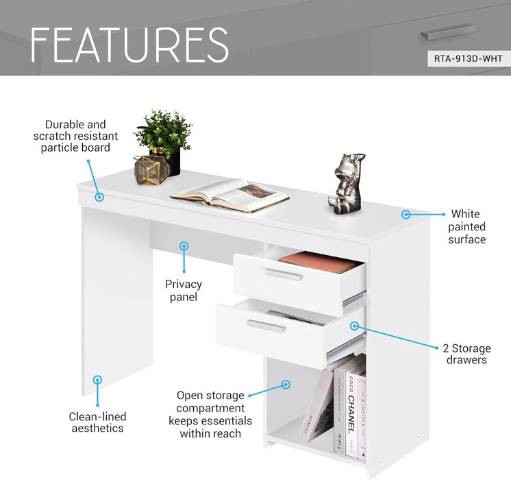Engineered Wood Writing Desk with Ample Storage Space - ShipItFurniture