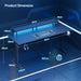 Ergonomic 63 Inch Gaming Desk With LED Lights - ShipItFurniture